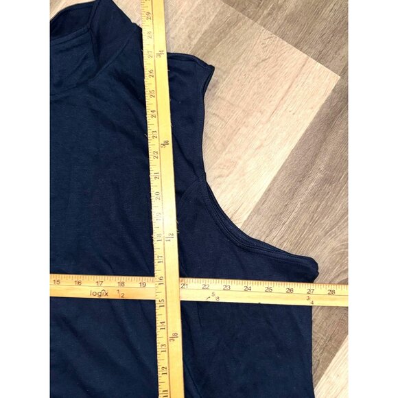 Blair Womens 3XL Navy Sleeveless Zip-Up Vest With Pockets - Picture 5 of 5